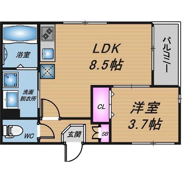 m-cocoruの間取り