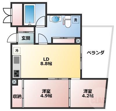 ドリームコート豊中の間取り