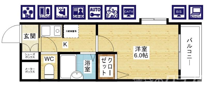 ノルデンハイム上新庄Ⅱの間取り