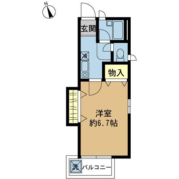 泉町の完工年月(2002年12月)築の賃貸アパートの間取り