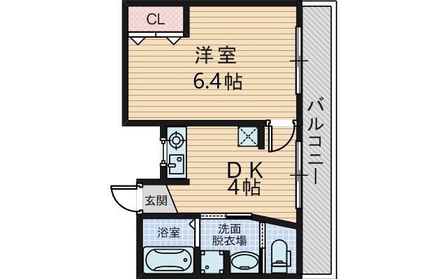 大桐の完工年月(1985年2月)築の賃貸マンションの間取り