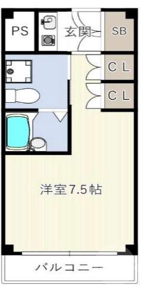 古江台の完工年月(1985年2月)築の賃貸マンションの間取り