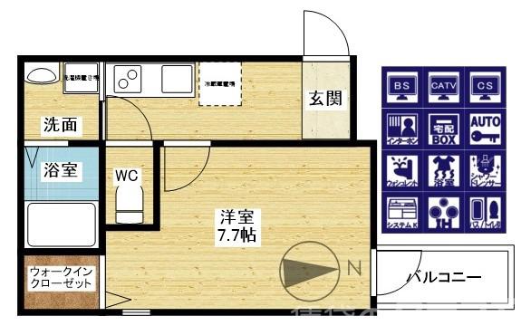 フジパレス柴島Ⅴ番館の間取り