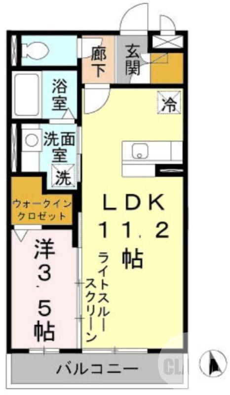 鳳中町の完工年月(2007年12月)築の賃貸アパートの間取り