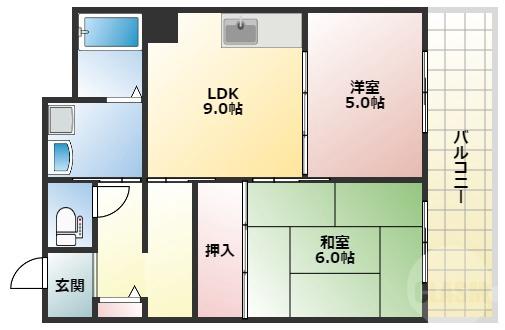 アメニティ豊中の間取り