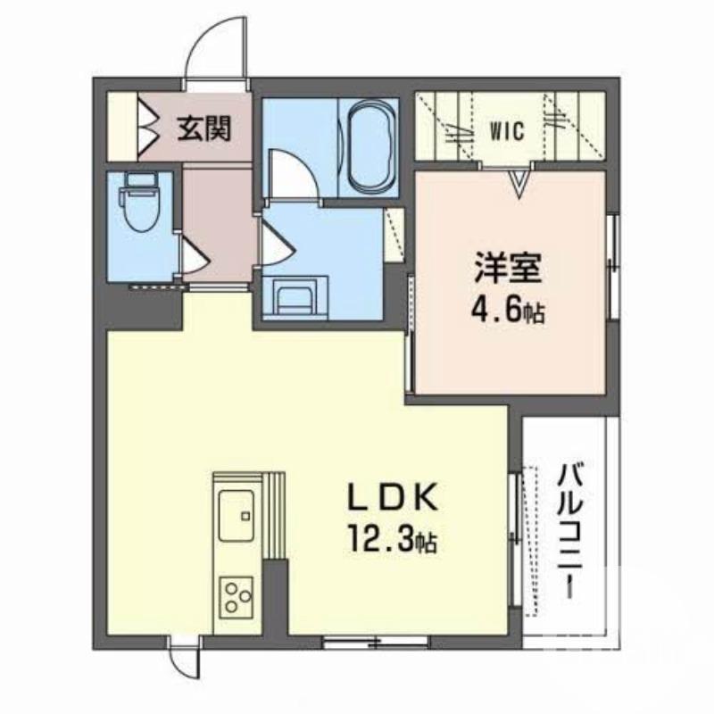南田出井町の完工年月(2022年9月)築の賃貸マンションの間取り