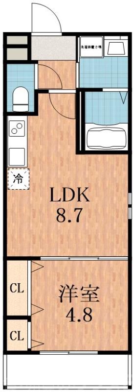 遠里小野の完工年月(2025年11月)築の賃貸アパートの間取り