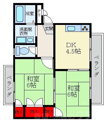 フラット・タームーの間取り