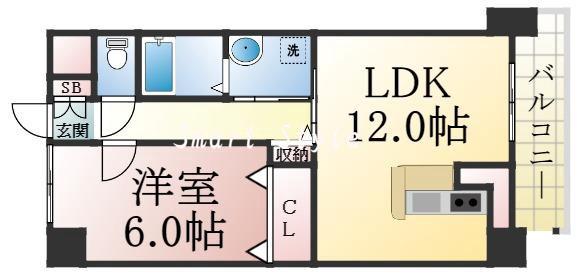 西舞子壱番館の間取り