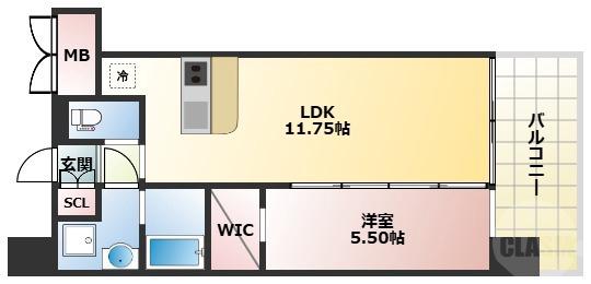新高の完工年月(2025年8月)築の賃貸マンションの間取り