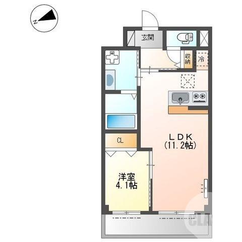 真福寺の完工年月(2022年7月)築の賃貸マンションの間取り