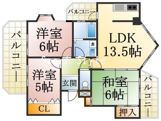 ル・パレ須磨の間取り