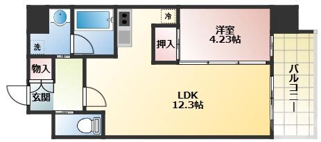 木川西の完工年月(2025年8月)築の賃貸マンションの間取り