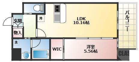 木川西の完工年月(2025年8月)築の賃貸マンションの間取り