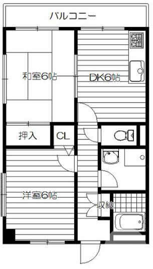 戎之町東の完工年月(1995年2月)築の賃貸マンションの間取り