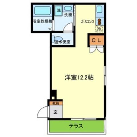 香ヶ丘町の完工年月(2011年3月)築の賃貸アパートの間取り