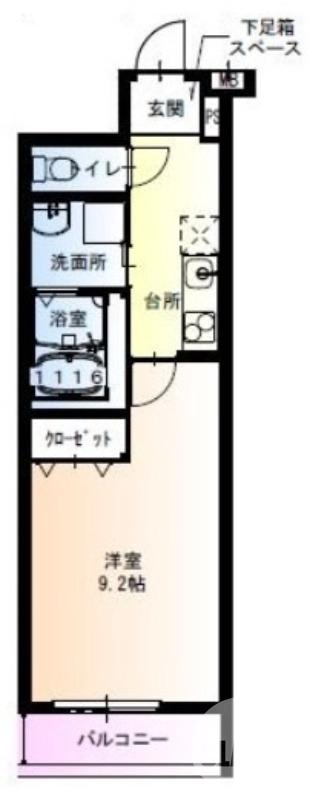 鳳中町の完工年月(2023年5月)築の賃貸アパートの間取り