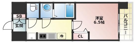 加島の完工年月(2021年10月)築の賃貸マンションの間取り