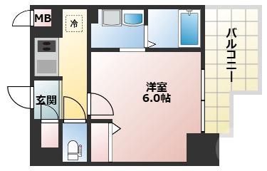 十三本町の完工年月(2022年7月)築の賃貸マンションの間取り