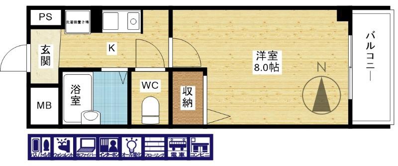 ミコノス625の間取り