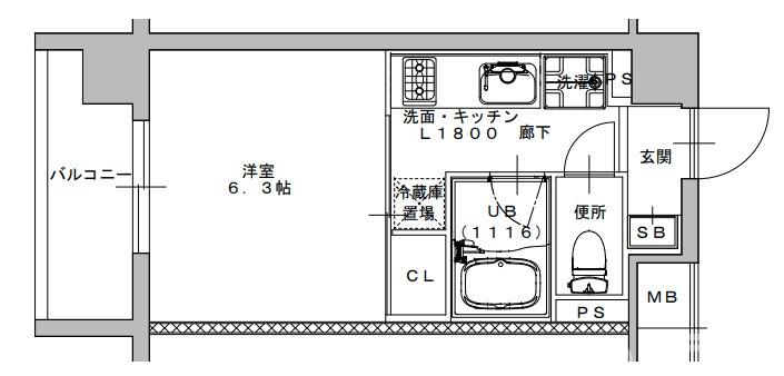 ラグゼナ清水五条の間取り