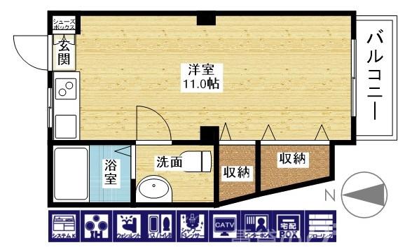 エバーグリーン新大阪の間取り