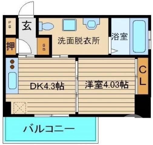 長曽根町の完工年月(2008年2月)築の賃貸マンションの間取り