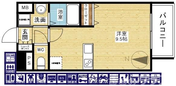 プレサンス新大阪クレスタの間取り
