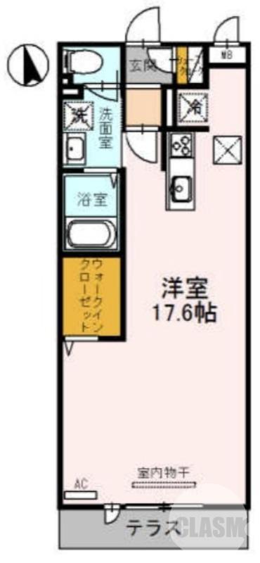 鳳西町の完工年月(2017年2月)築の賃貸アパートの間取り
