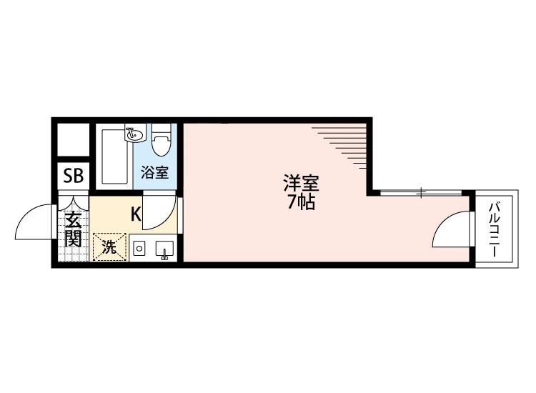 南清和園町の完工年月(1991年7月)築の賃貸マンションの間取り