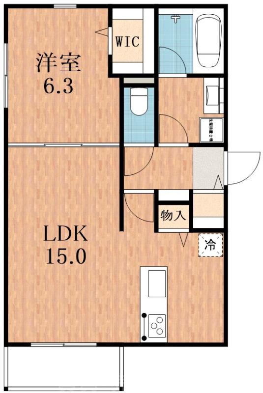 難波中の完工年月(2026年2月)築の賃貸マンションの間取り