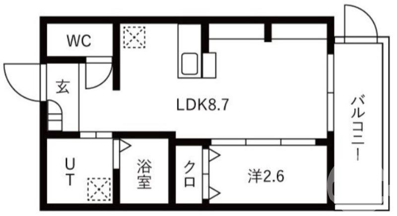 三宝町の完工年月(2025年10月)築の賃貸マンションの間取り