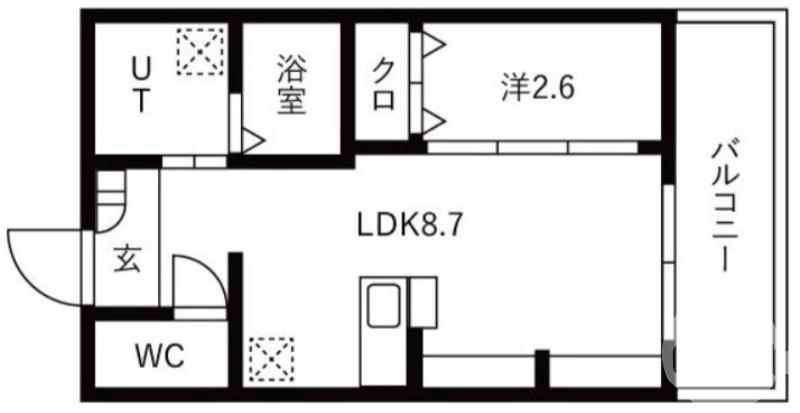 三宝町の完工年月(2025年10月)築の賃貸マンションの間取り