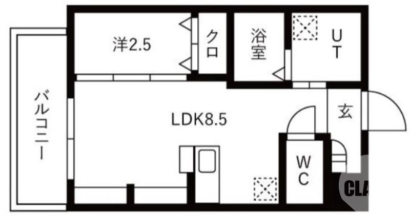 三宝町の完工年月(2025年10月)築の賃貸マンションの間取り