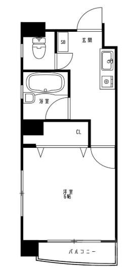 垂水町の完工年月(1995年3月)築の賃貸マンションの間取り