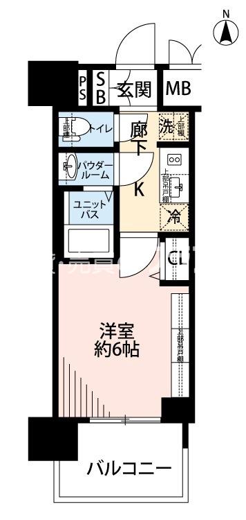 泉尾の完工年月(2025年11月)築の賃貸マンションの間取り