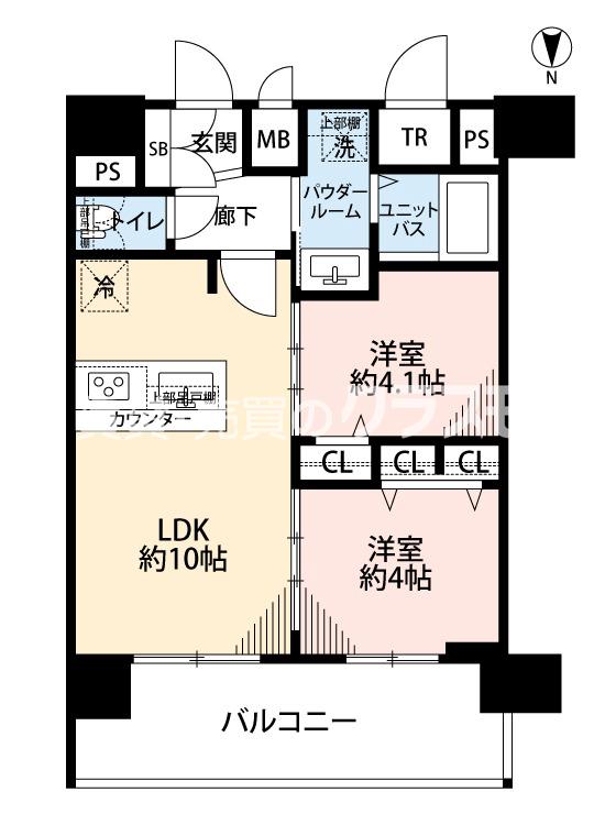 泉尾の完工年月(2025年11月)築の賃貸マンションの間取り