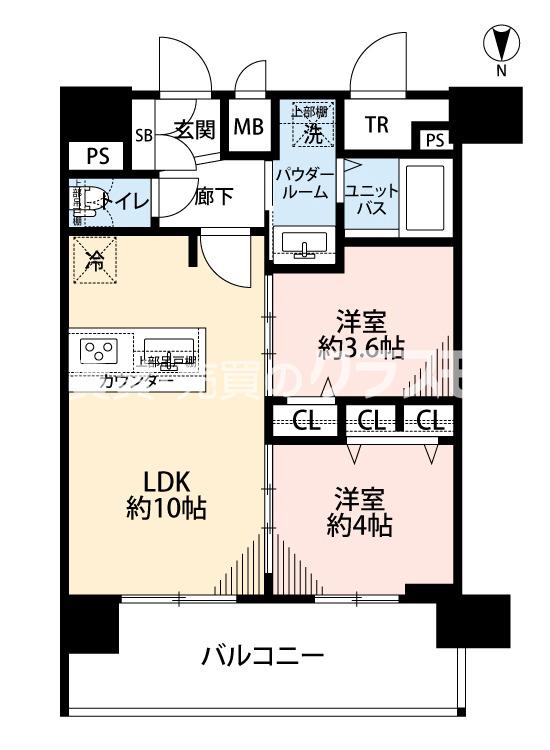 泉尾の完工年月(2025年11月)築の賃貸マンションの間取り
