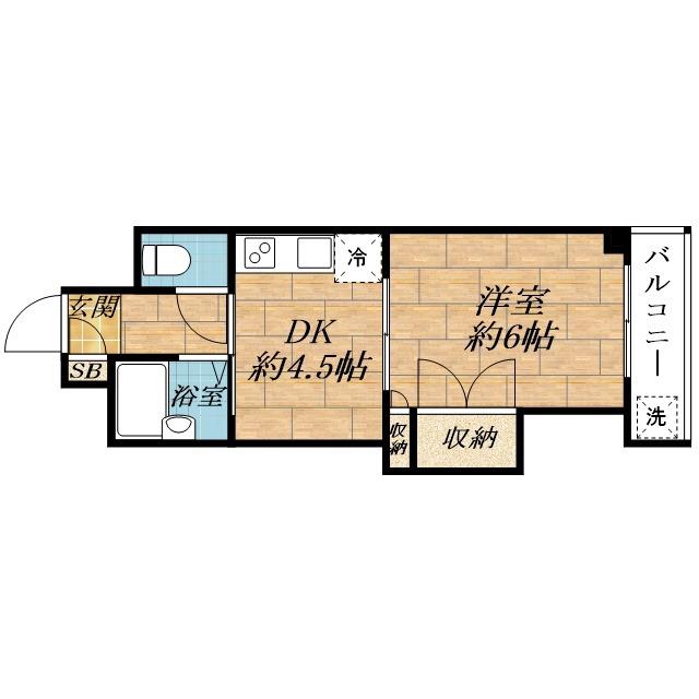 南正雀の完工年月(1985年2月)築の賃貸マンションの間取り
