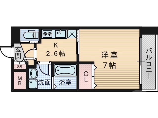 東中島の完工年月（2007年4月）築の賃貸マンションの間取り