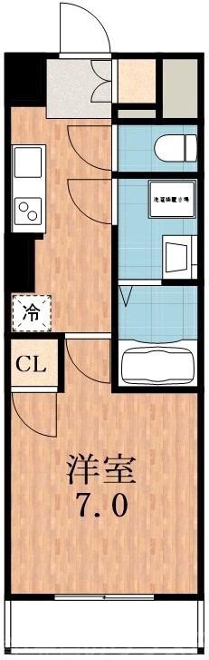 国分町の完工年月(2022年1月)築の賃貸マンションの間取り