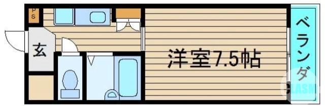 深井東町の完工年月(1998年2月)築の賃貸マンションの間取り