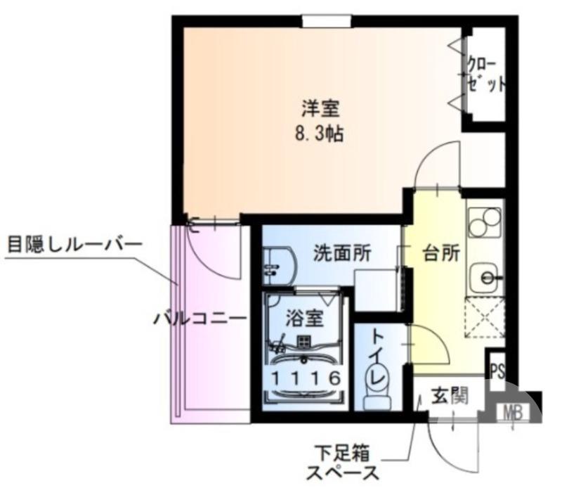 西湊町の完工年月(2025年12月)築の賃貸アパートの間取り