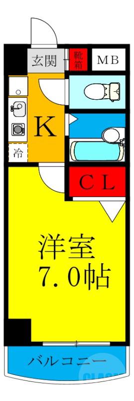 瑞光の完工年月(1996年3月)築の賃貸マンションの間取り