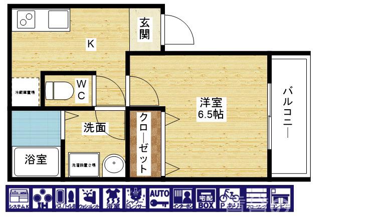 シナジーコート十三東の間取り