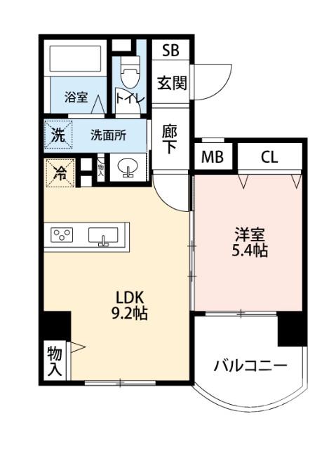 東雲東町の完工年月(2006年3月)築の賃貸マンションの間取り
