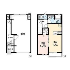 南金田の完工年月(2026年2月)築の賃貸一戸建ての間取り