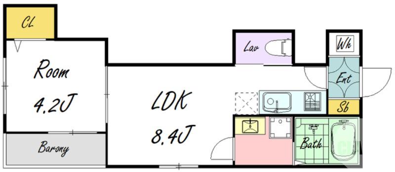 浜寺石津町西の完工年月(2025年3月)築の賃貸アパートの間取り
