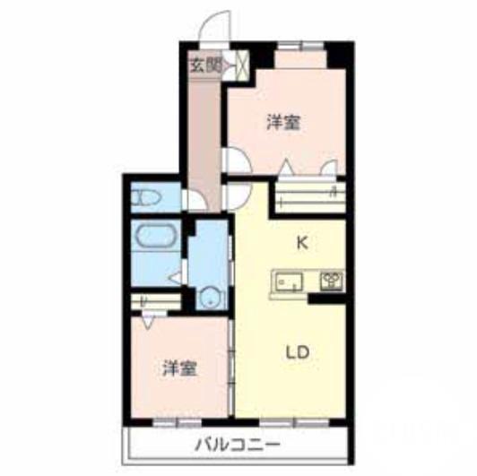 石原町の完工年月(2014年4月)築の賃貸マンションの間取り