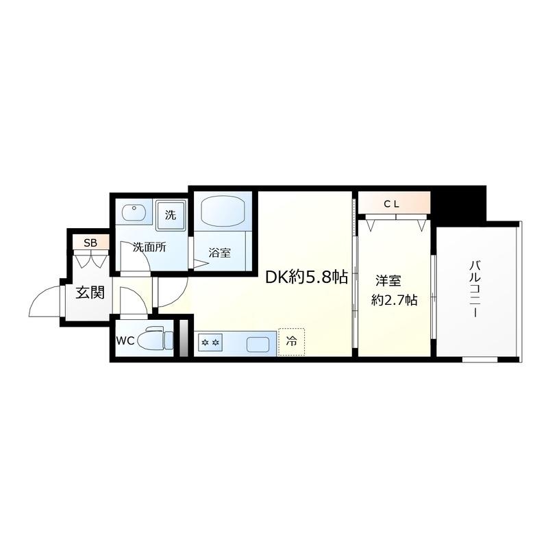 東雲東町の完工年月(2025年11月)築の賃貸マンションの間取り